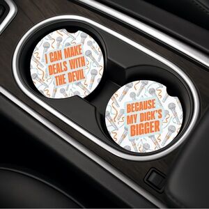 Taylor Swift Funny Car Coasters with Bold Text